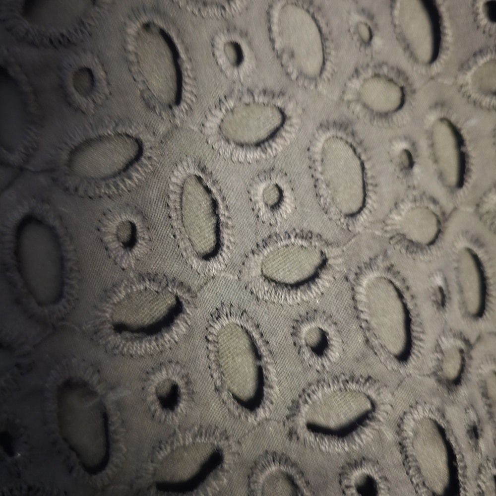 Chic Black Eyelet Long Sleeve Dress - Picture 10 of 11